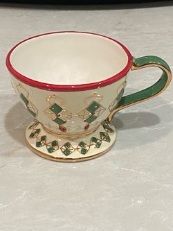 Decorative Ceramic Teacup and Saucer Set