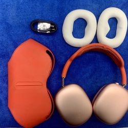 Apple AirPods Max Headphones Over-ear Noise Cancellation Earphones USBC Wireless Bluetooth Music Audio Podcast Sound Travel Outdoors Lightweight