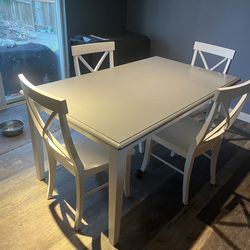 Solid wood table and chairs