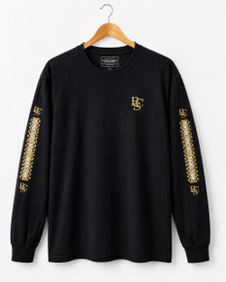 Period Correct Racing Division Long Sleeve Shirt Mens Large Black Gold Motorsports