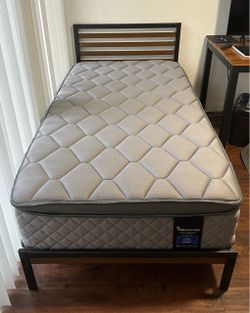 New Twin Frame and New Mattress
