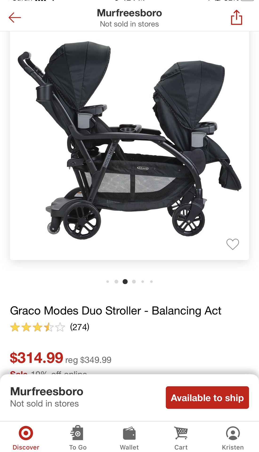 Graco Duo modes - double stroller