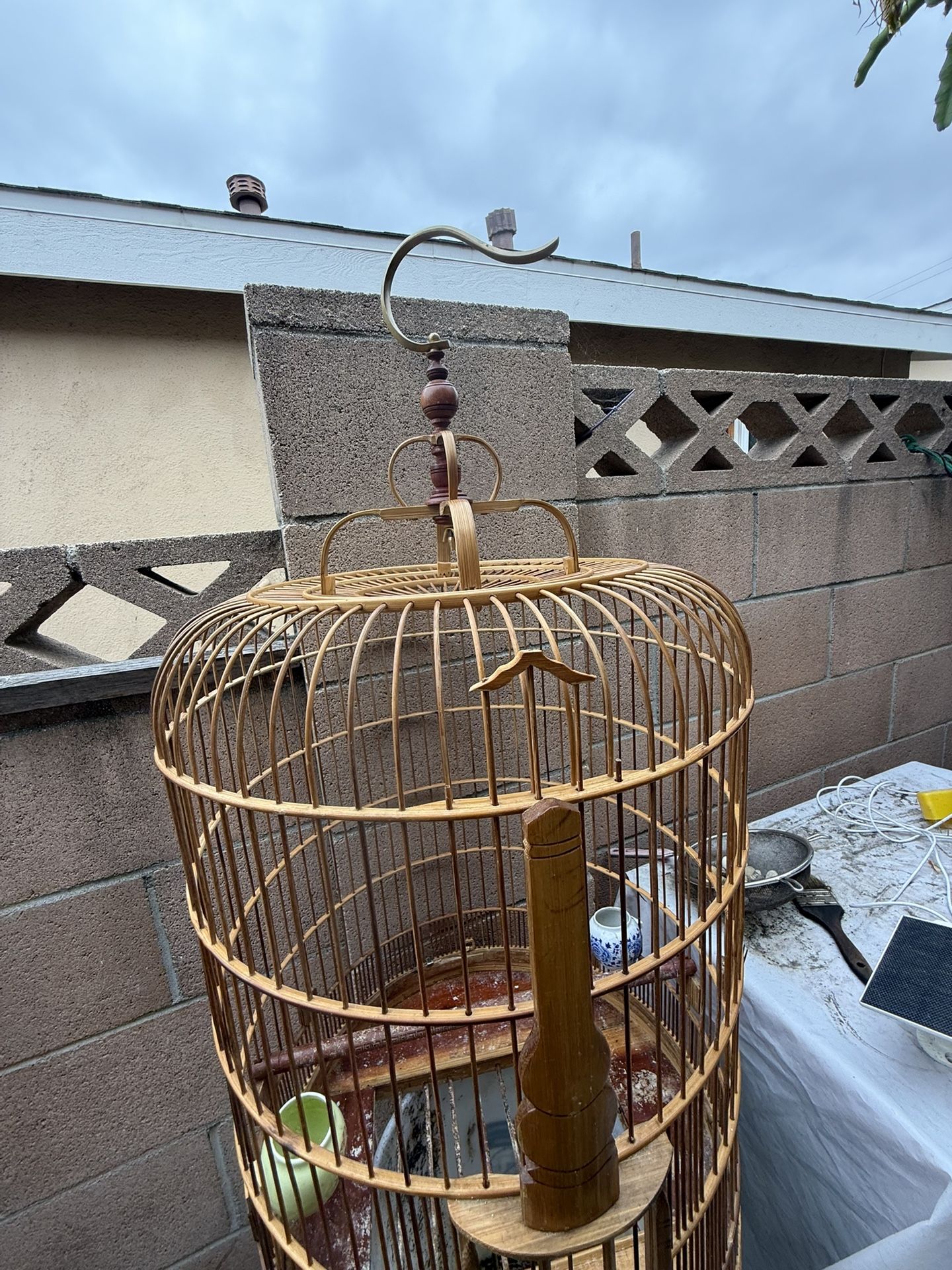big bamboo bird cage