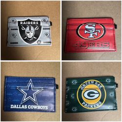 NFL Team Card Wallets Set of 4