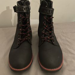 NAUTICA Black and Red Boots for Women
