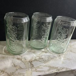 Vintage Coke Can Soda Glasses 