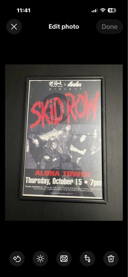 SKID ROW Tour Poster/ Flyer Framed