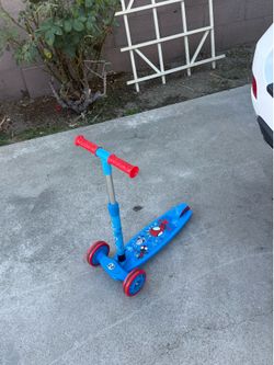 Huffy Spider-Man scooter toddler