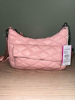 Loume Pink Quilted Crossbody Bag