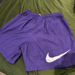 Stussy + Nike Collab shorts, purple and white (RARE)