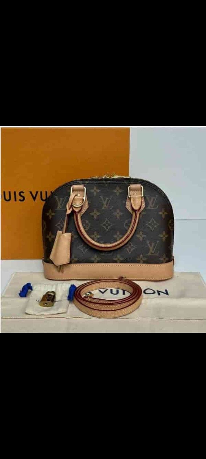 Louis Vuitton Monogram Alma BB Tote Crossbody Bag