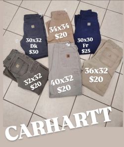 Carhartt pants $20-30