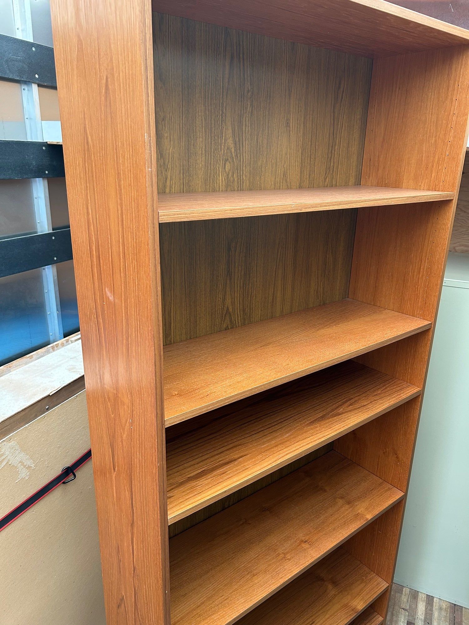 Tall Maple Bookcase, Six Shelves
