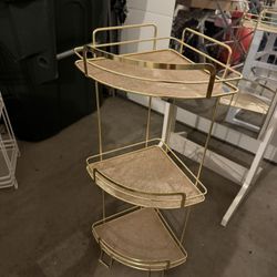 Gold Corner Shelf