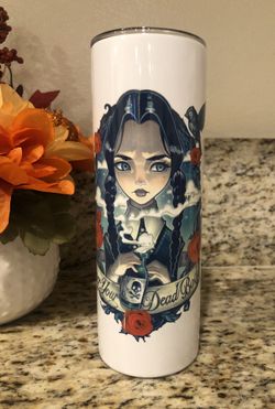 20 oz Stainless Steel Tumbler Wednesday Addams