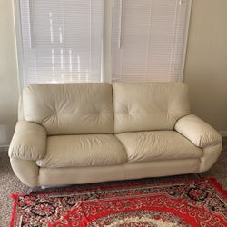 Large Size Heavy Duty Leather Love Seat 