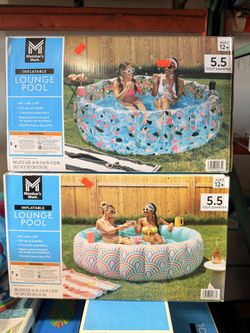 Members Mark Inflatable Lounge Pool Brand New In Box 