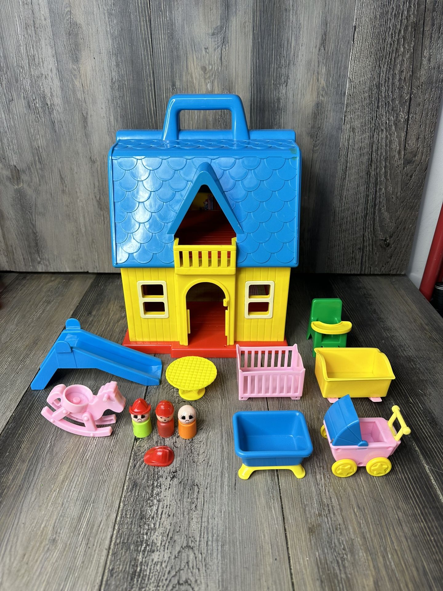 Vintage Tyco Preschool Sesame Street Nursery House Playset Furniture 1993
