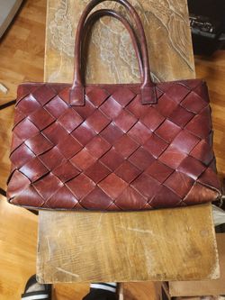 Wilsons Leather Italian Leather Woven Handbag Purse – $59 OBO