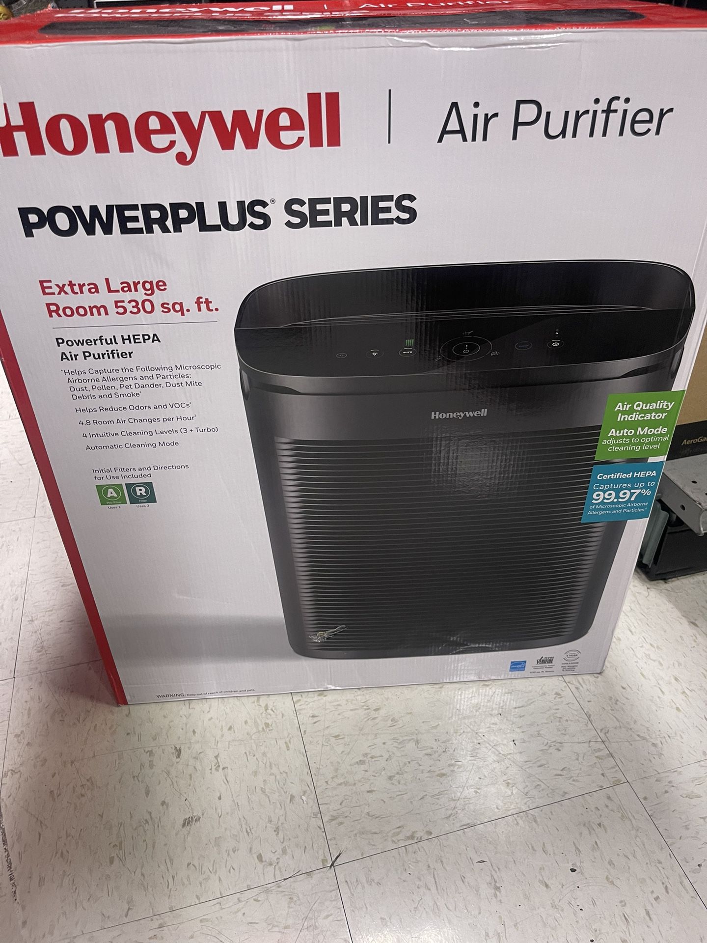 Air Purifier Honeywell Extra Large Room 530 Sq Ft 