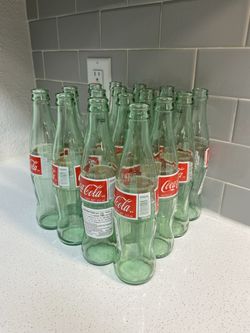 17 Empty Clean glass bottles