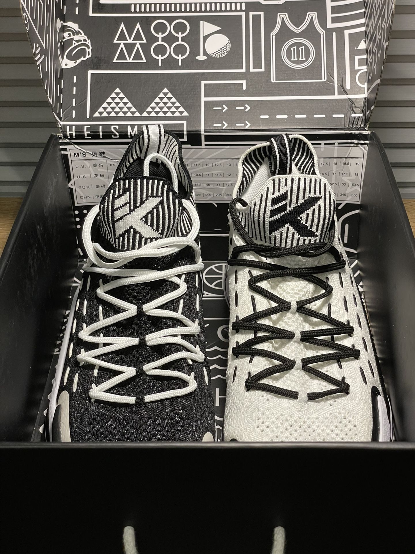 Anta Klay Thompson KT5 Low ‘Nijigen’ Mismatched Black and White