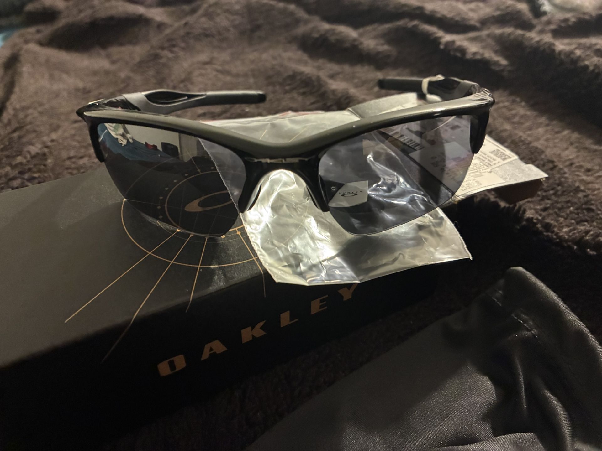 OAKLEY HALF JACKET 2.0 XL SUNGLASSES - POLISHED BLACK/BLACK IRIDIUM