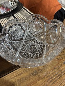 Rare vintage APB American Brilliant Period Crystal Bowl