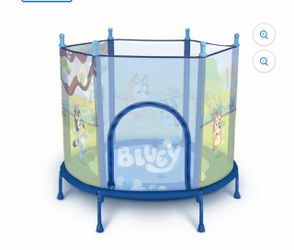 Bluey Kids Trampoline with Ball Pit