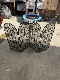 Steel Fireplace Screen