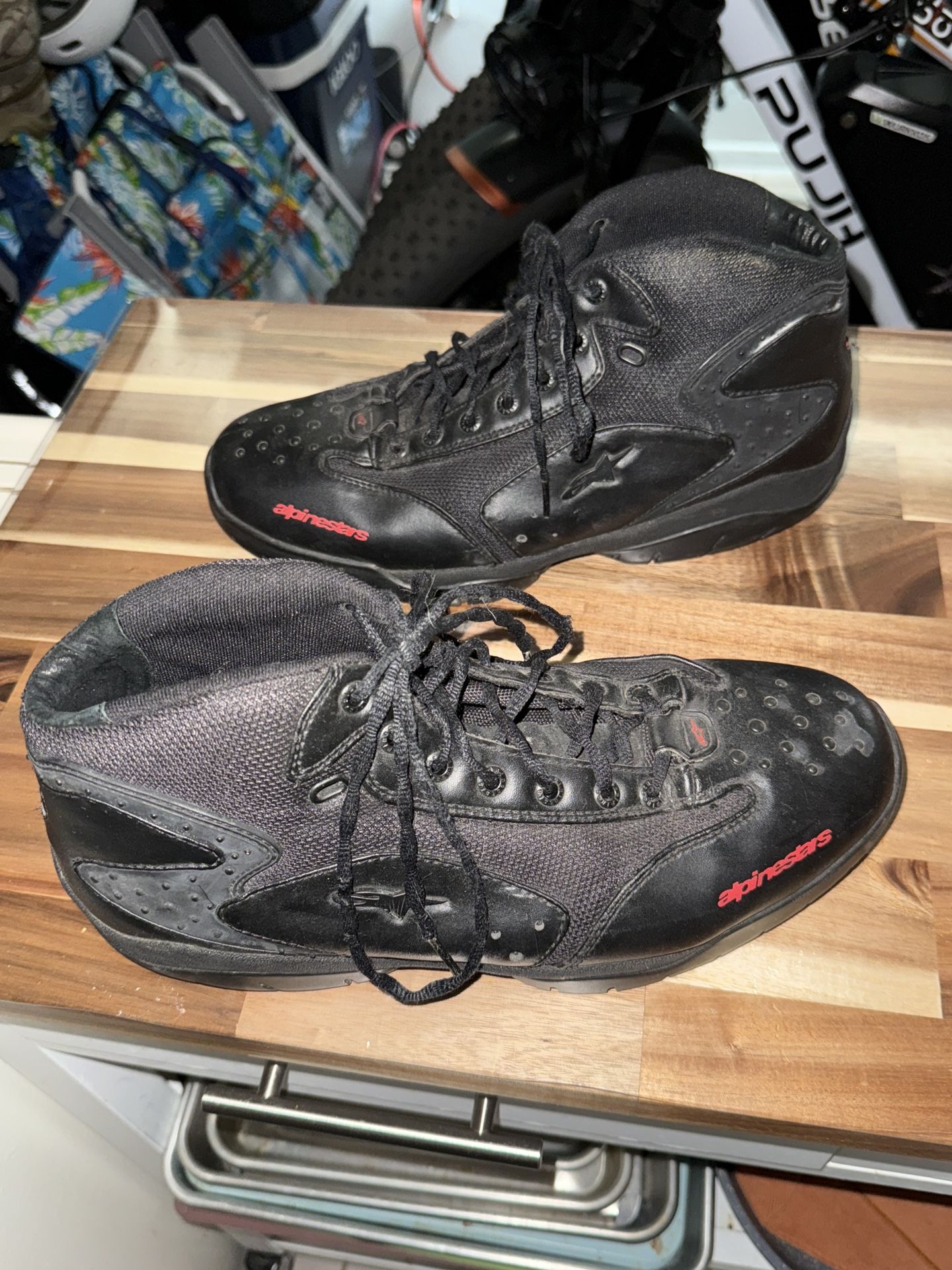 Alpinestars Leather Motorcycle Shoes 13 Mens