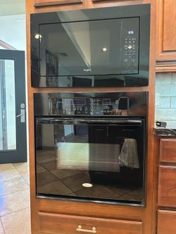 Whirlpool Microwave and Whirlpool Oven. Can Be sold Separately.