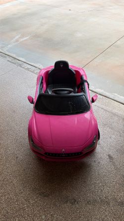 Pink Maserati GranCabrio Kids Ride-On Electric Car 12V – Working Condition