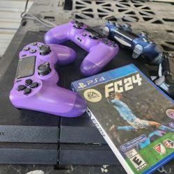 Ps4 , 4 Controllers and Fc24
