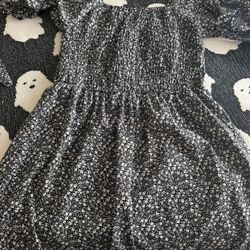 Black And White Floral Dress 