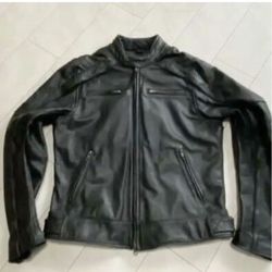 Harley Leather Riding Jacket- Sz Med