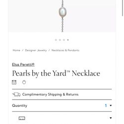 Authentic Tiffany’s Pearl Necklace 