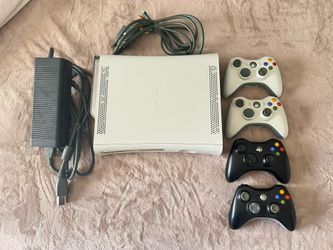 Original Xbox 360 20GB White Console W/ Controllers, Cables and Manual- Tested