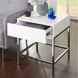New 3 Piece White Coffee & End Table Set 