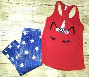 Unicorn 4th of July outfit