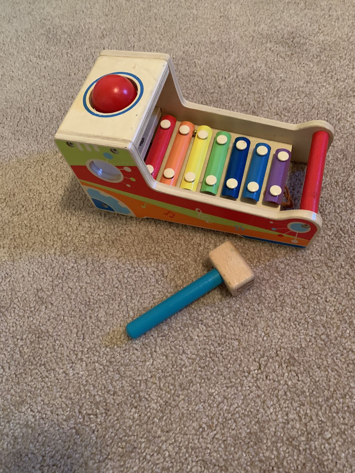 Xylophone Hammer Toy, Shape sorter & Stacking Cups