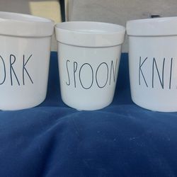 Rae DUNN Fork, Spoon, Knive Set