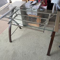 Glass Computer Desk And Chair