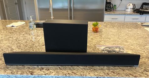 Vizio soundbar and subwoofer