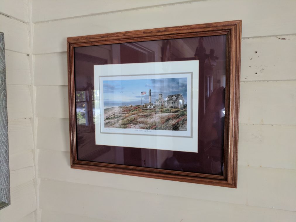 William Mangum Framed Print Oak Island Lighthouse, NC