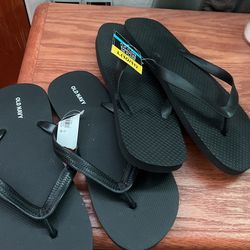 black sandals. $5 each