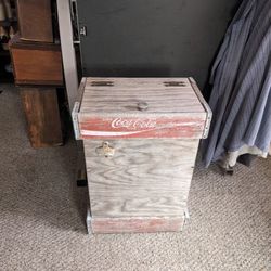 Rustic Coca Cola Crate flip top cabinet