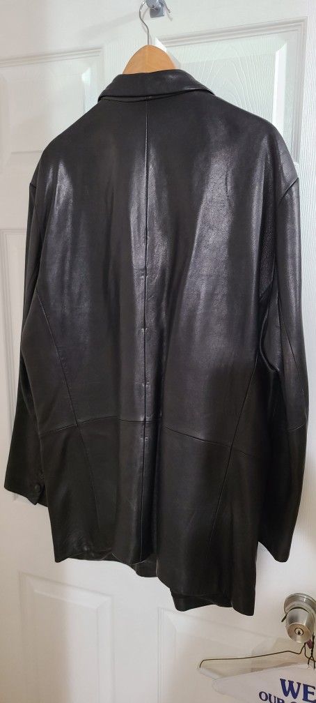 Black Leather Sport Jacket