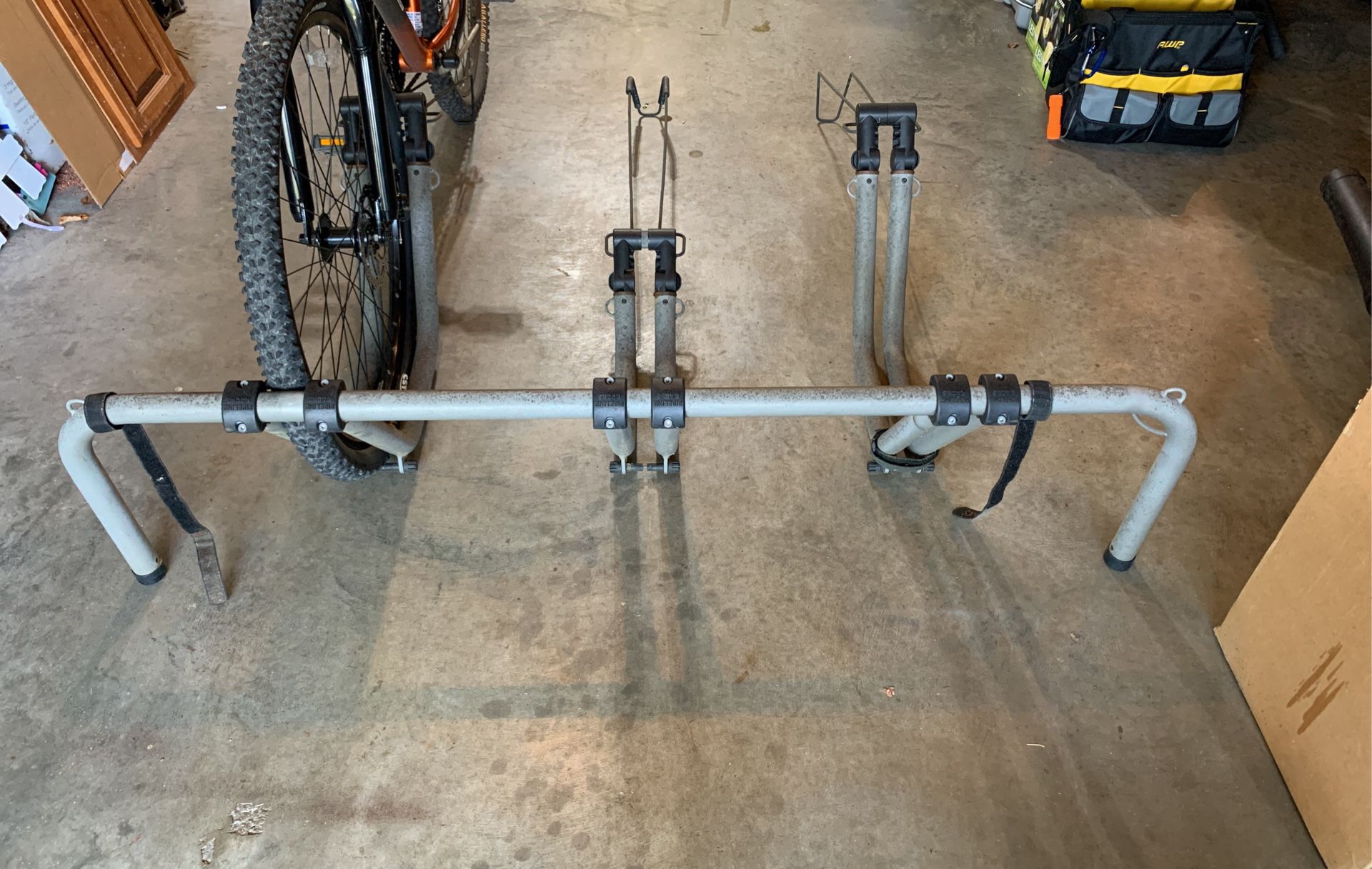 Pipeline Racks 3 Bicycle 59” Wide Aluminum Full Size Truck