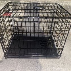 Small Dog Crate 24” Double Door 